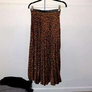 Cheetah midi skirt